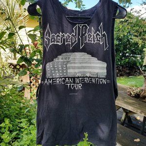 🎸Vintage 1989 Sacred Reich Concert Tee - American Intervention Tour 1989 (L)🎸